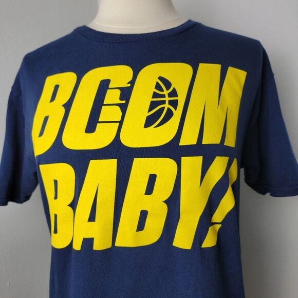 Indiana Pacers BOOM BABY! Heavy Cotton T-Shirt Fits Size Small - Picture 2 of 8